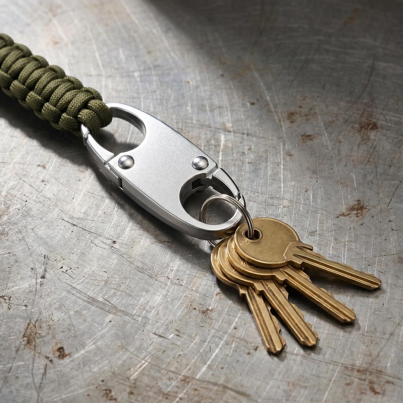 20 Pack Mini Double Opening Carabiner Clips, Small Zipper Pull