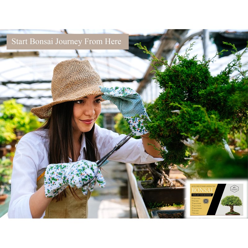 PEEORNT Bonsai Tree Tools Kit, 22 PCs Bonsai Tools Set