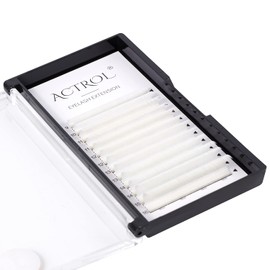 Colored Eyelash Extensions Easy Fan White 9-16mm Mixed D Curl Easy Fanning 0.07mm Self Premade Volume Lash Supplies