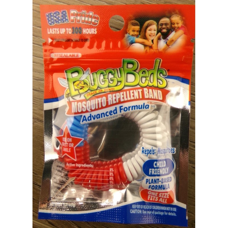 BuggyBeds 15 BuggyBeds Mosquito Repellent Bands Child Friendly Plant-Based Form..
