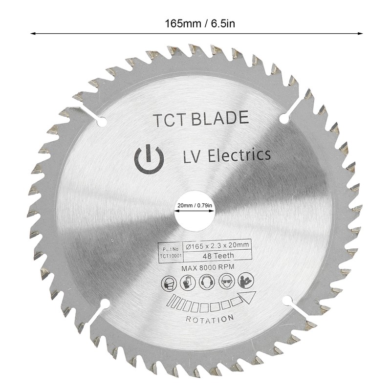 2Pcs 6in Circular Blade Cutter Cutting Disc Carbide Tipped Woodworking