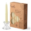 Hyoola White Beeswax Taper Candles – Hand Dipped, Decorative, All