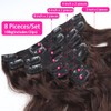Clip in Hair Extensions Human Hair Seamless Body Wave Clip