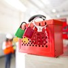 WUWEOT Group Lock Box, Red Portable Lockout Tagout Box Loto