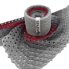 Bobble Special Editions, Colour Gradient Yarn 267 g 4-Ply 1000 m for Knitting and Crocheting, Yarn, Wool, Yarn for Knitting and Crocheting (Volcano – 041)