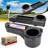 Roykaw Golf Cart Armrest with Cup Holder,No Drilling Rear Seat