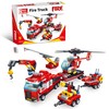 Block Builder Fire Truck Building Block Set (646 Pieces). Fire
