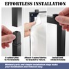 NULTRUMA Portable DJ Facade Booth with Foldable Cover Screen, Black