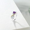 Gem Stone King 925 Silver and 10K Yellow Gold Ring
