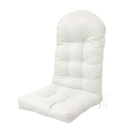 BCKNT Adirondack Chair Cushion, 48x20x5 Inches, Enlarged Thickened Rocking Chair Pad with Splash Proof Fabric, High Back Support with Ties