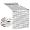 12 x 108 Inches Disco Party Table Runners, Silver Glitter