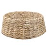 AuldHome Design Woven Hyacinth Christmas Tree Collar (Natural, 29-Inch), Natural