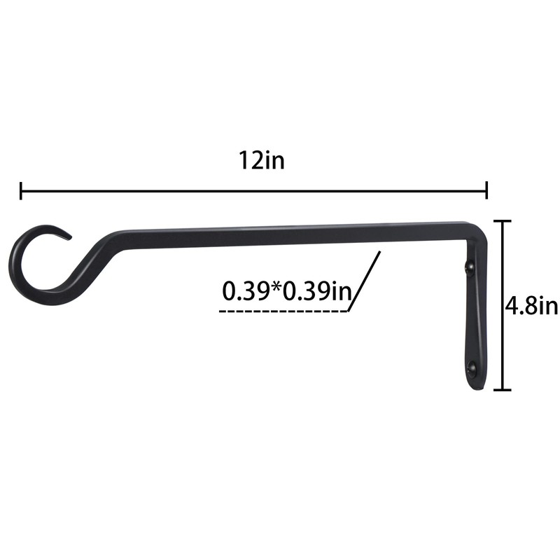 AILIN YELOKIE 12inch 4 Pack Plant Hanger, Sturdy Hanging Plant