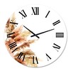 Designart 'Exotic Dry Pampas Grass' Traditional wall clock - 23