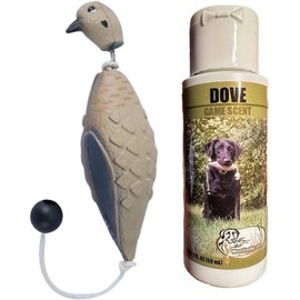 HEU Ultimate Dove Hunting Dog Training Scent and Realistic Dove Dummy - Upland Puppy Gundog Training Bundle Sporting Dog Pointer Retriever Retrieving Trainer