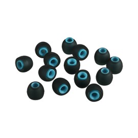 Xcessor (M 7 Paar (14 Stück) Silikon-Ersatz-Ohrhörer Mittlerer Größe Ersatz-Ohrstöpsel für Beliebte In-Ear-Kopfhörer. Schwarz/Blau