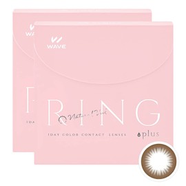 カラコン WAVEワンデー UV リング plus ナチュラルベール 30枚入り 2箱セット 【BC】8.7 【PWR】-5.50