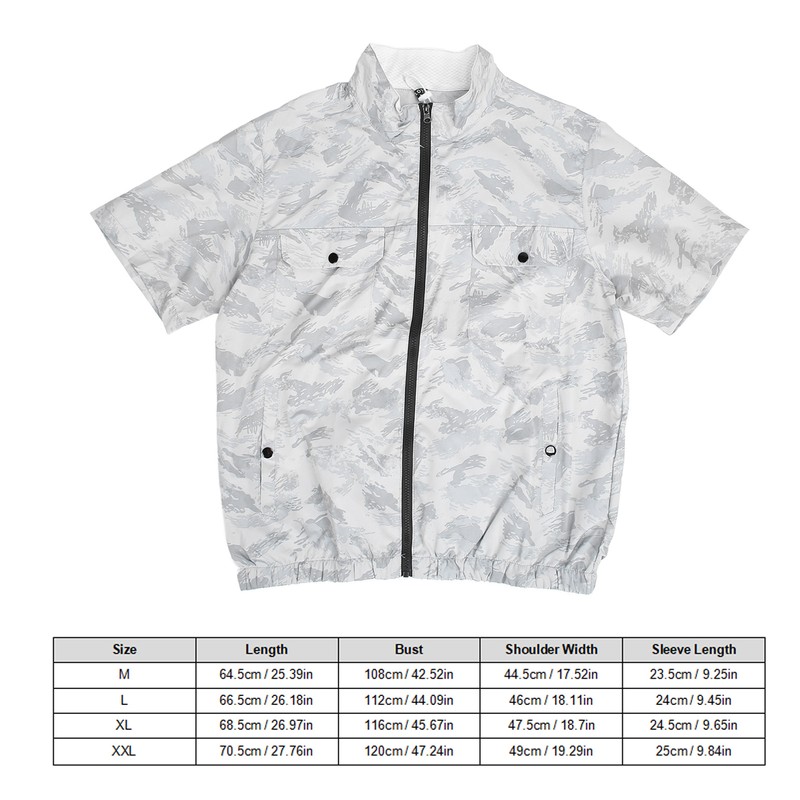 Air Conditioned Clothes with 2 Fan Microporous Breathable 3 Levels