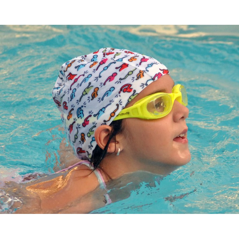 Haring Style Fabric Swimming Cap | Swim Cap | Pool