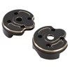 2PCS Brass Differential Covers Front Rear Axle Diff Cover Replacement