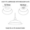 LEDSone Easy fit Retro 36cm pendant Lampshade, Hanging Pendant Light