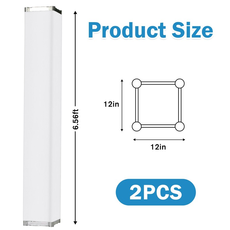 2PCS Thick White Truss Cover - High Elasticity Scrim Sleeve