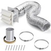 6" Dryer Vent Kit with Hose/Duct Connector/Wall Plate, Dryer Vent