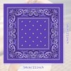 PLULON 3 Pcs Purple Bandanas Bulk 20 x 20 Inch