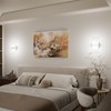 ChangM Modern Wall Sconces Set of Two, 12W Acrylic Led