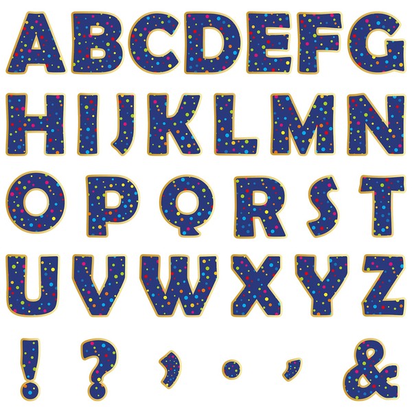 150 PCS Large 6" Bulletin Board Letters Set, Blue with