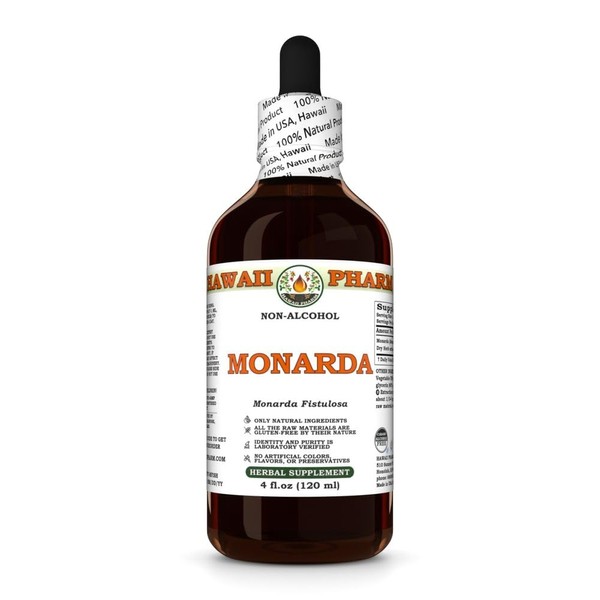 Monarda (Monarda Fistulosa) Dry Herb Glycerite, Made in Hawaii, All