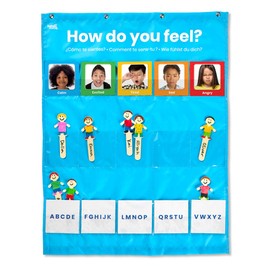 Learning Resources Express Your Feelings Pocket Chart Kids Communicate Emotions To Teachers, Social Emotional Learning, Teacher Supplies For Classroom, Mindfulness For Kids, Anxiety Relief