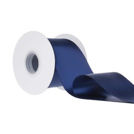 Ribbonitlux 100mm Wide Double Sided Satin Ribbon 22 Meters (370-Navy), Set for Grand Opening Ceremonies, Ribbon Cutting, Chair Sashes, Wedding and Craft