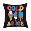 Cold As Ice Throw Pillow