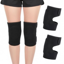 Protective Knee Pads for Dancers Soft Dance Knee Pad with Adjustable Bands Volleyball Knees Pads Wrestling Knees Gear Protector Crash Pad Snowboarding