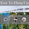 NiCoLa Waterproof Shower Curtains 3D Beach Shower Curtain with 12