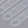 100pcs Clear Non Slip Silicone Clothes Hanger Grips Increased Friction