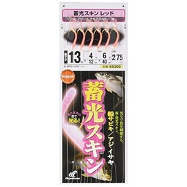 ハヤブサ(Hayabusa) 蓄光スキン 船サビキ アジ・イサキ レッド 11-3 SS300-11-3