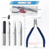 KAIHAOWIN 120mm Thin Blade Nipper, Plastic Model, 11-Piece Tool Set,