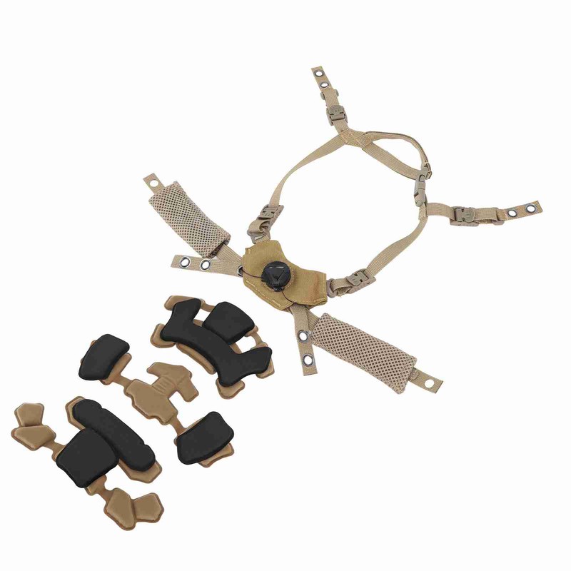 Helmet Dial Suspension System Chin Strap Helmet Padding Kit for