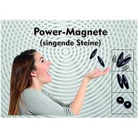 Janni-Shop-Geschliffene Formen 1 Paar Magnete in Oliven Form aus magnetisiertem H?matit (Blutstein) auch singende Steine genannt Gr??e L: ca. 60 mm (4534)