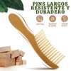 Peine Bambu Natural Ecológico Alta Calidad Desenredar Cabello Sin Dolor