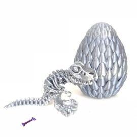 3D Printed Dragon with Egg Dinosaur Toys for Boys and Girls Dragon Egg Fidget Toy Flexible Joints Dragon