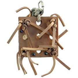 Zoo-Max No Nuts Foraging Leather Pouch, Medium