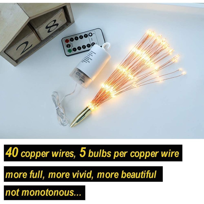 PXBNIUYA 200LED Hanging Sphere Lights, Battery Operated Starburst Lights, 8