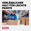 tesapack Strong - Geräuscharmes Paketklebeband zum Verpacken von Paketen und