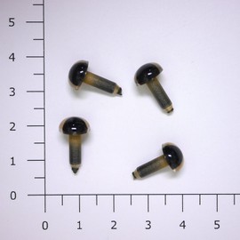 Naska Closure Eye kurisutaruai 9 mm Gold Pack of 4 7274 