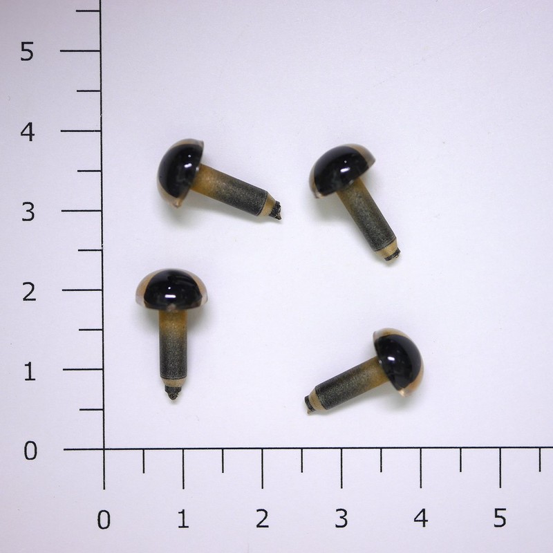 Naska Closure Eye kurisutaruai 9 mm Gold Pack of 4 7274 