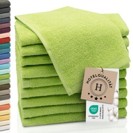 Zollner Set of 10 Guest Hand Towels - 30 x 50 cm, Cotton - 086