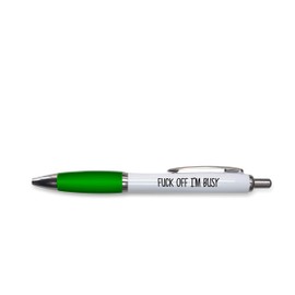 Rude Pens For Adults | Funny Boss Gifts Leaving Presents For Colleagues | Silly Ballpoint Pen Novelty Funky Stationery Quirky Gift Office Desk Accessories (Green_PAP5)